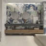 Baño con Pavimento Lenox Haya 20x120 cm