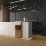 Recibidor con Pavimento Lenox Miel 20x120 cm