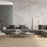 Sala con Revestimiento Magda Perla 120x120 cm