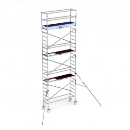 Tour Mobile Échafaudage Pro 75x250 cm - 8,20 m de hauteur de travail