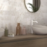 Baño con revestimiento Chloe Snow 10x30