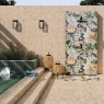 Exterior con pavimento y revestimiento Lagoon Green 15x15 (Caja 0.50m2)