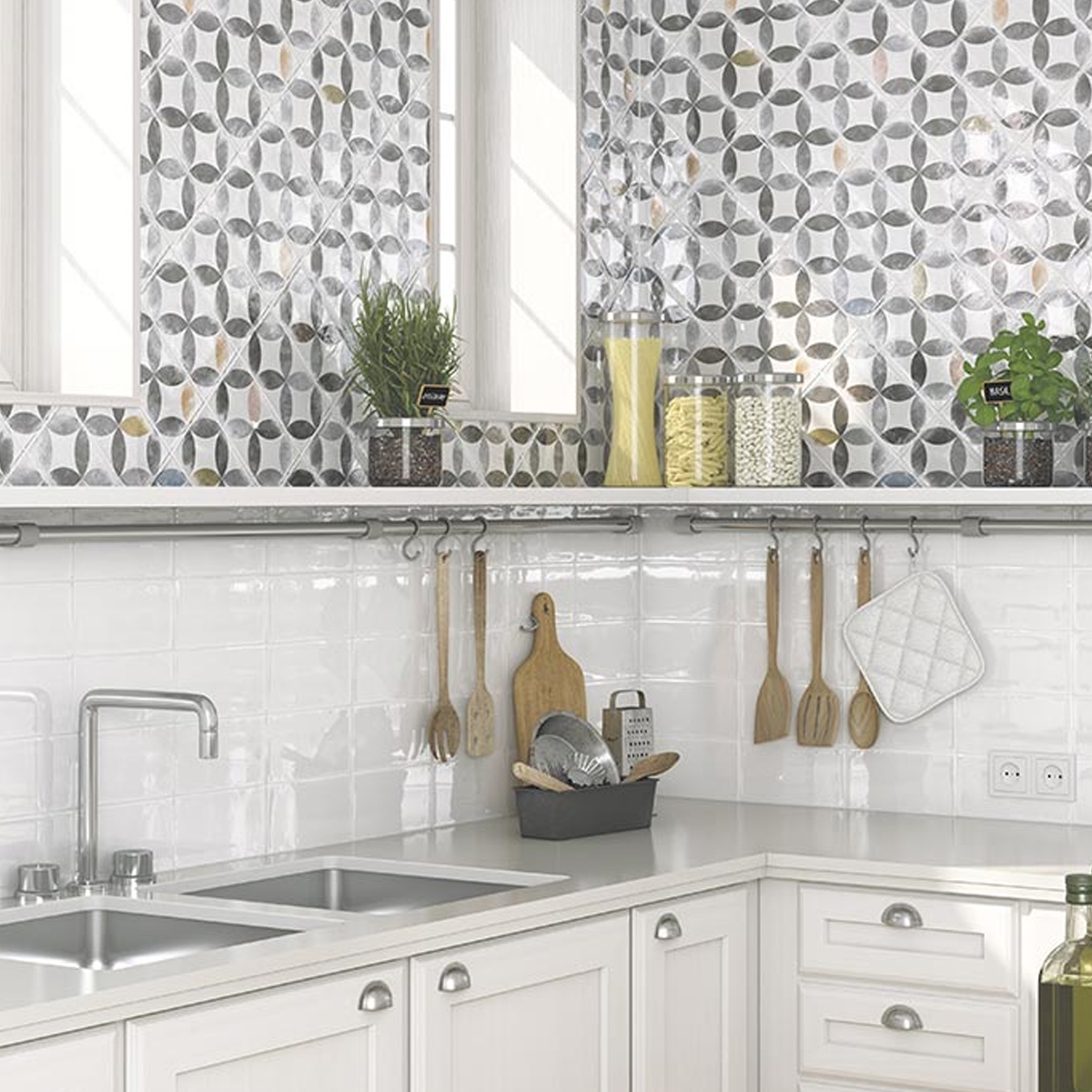 Cocina con Revestimiento Amhara Multicolor 10x20