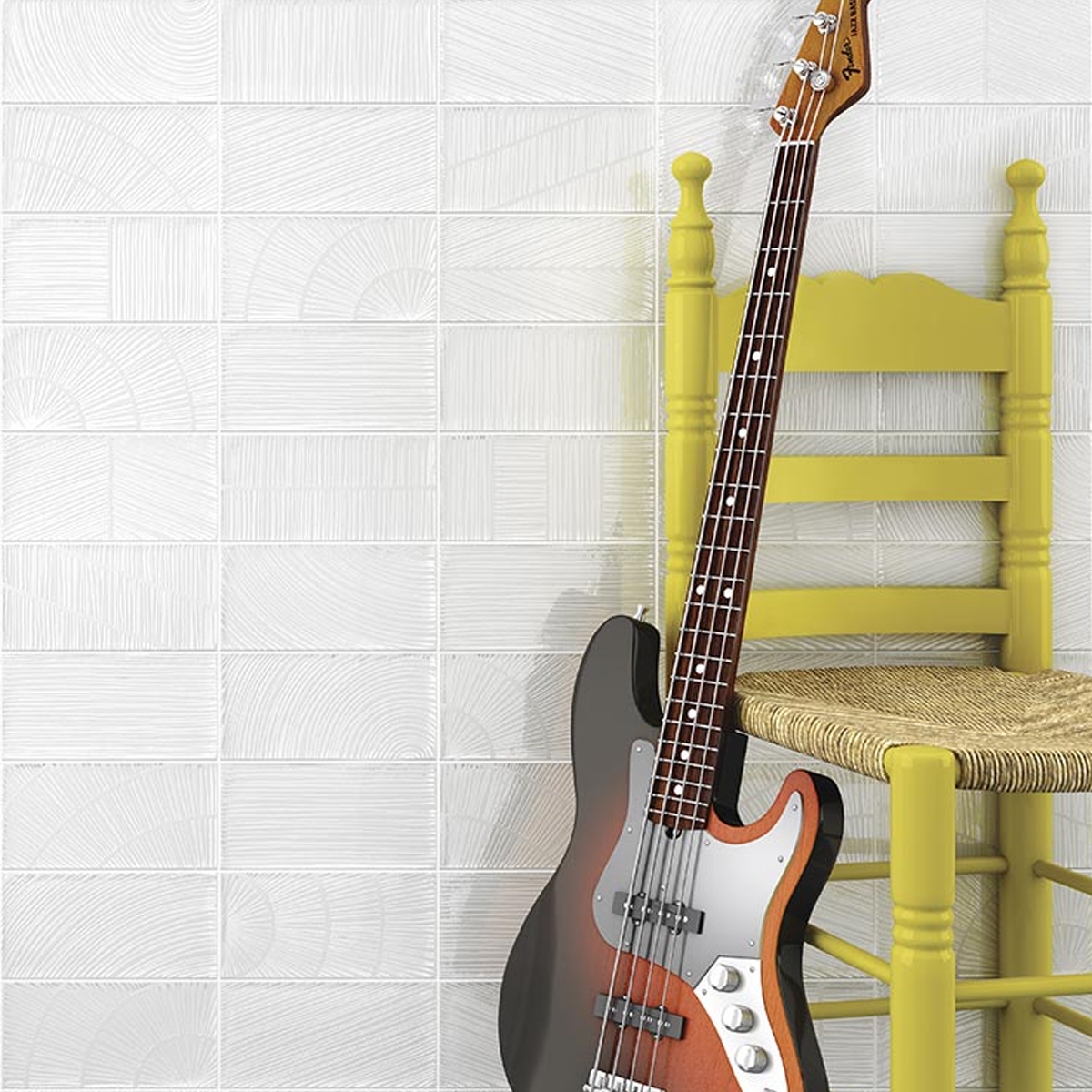 Interior con Revestimiento Viet Blanco 10x20