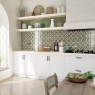 Interior con pavimento Marrakech Silver 15x15