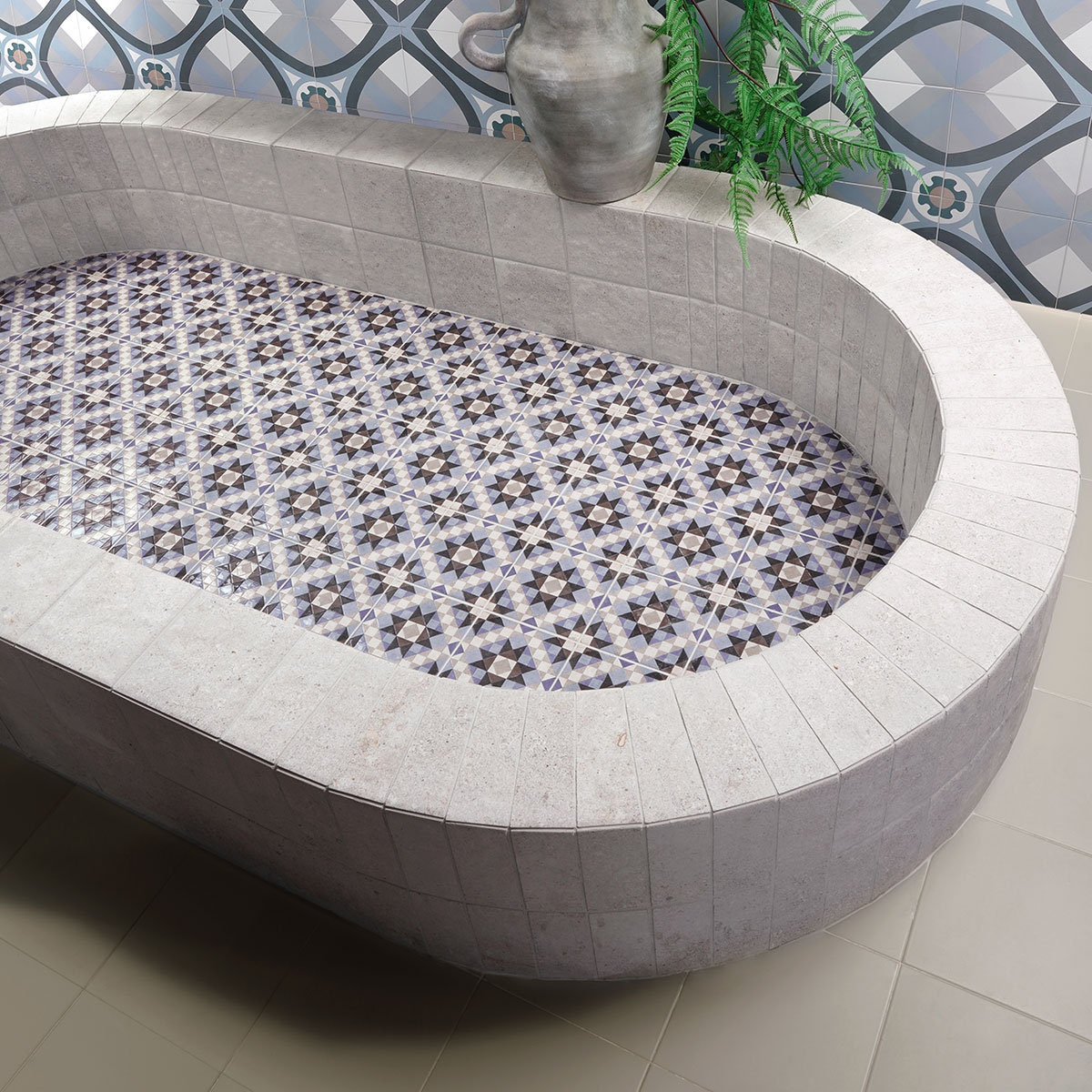 Interior con pavimento Marrakech Agadir Azur 15x15