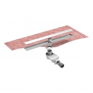 Kit de Ducha Completo Evolux Ruber Lineal Rejilla Lisa Con Sumidero Ruber H28