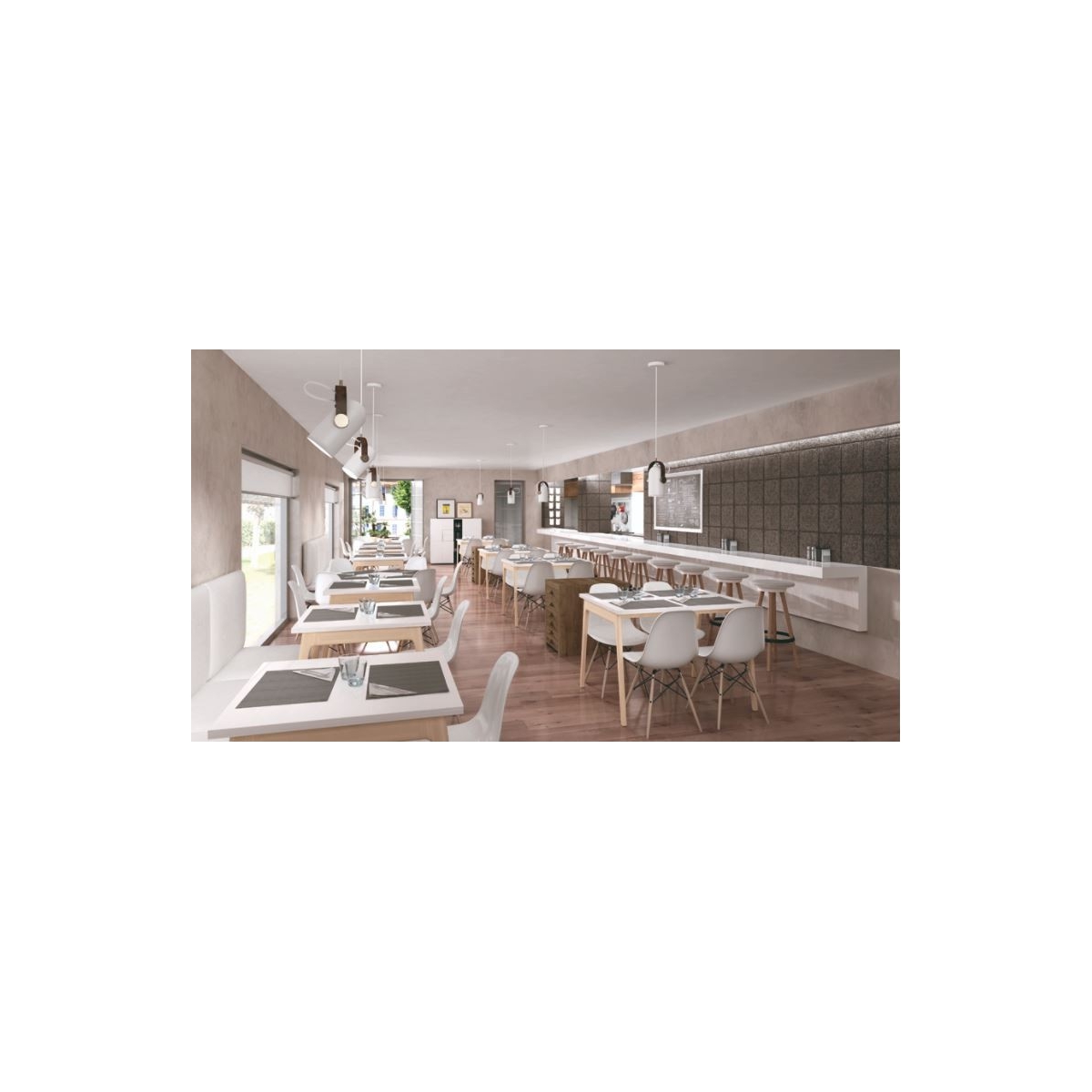 Natural fir acoustic wall panel Maydisa