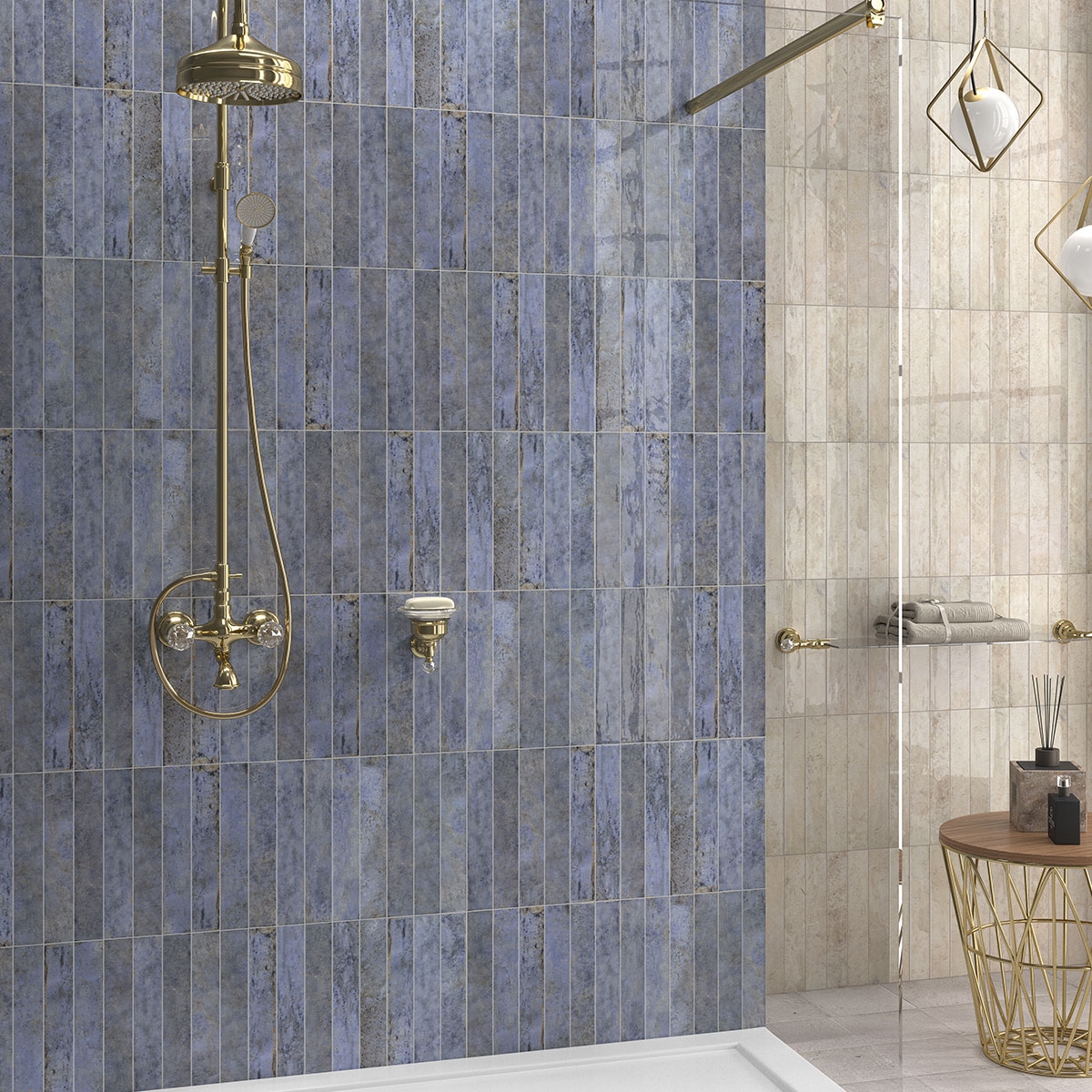 Baño con revestimiento Tampa White 5x30 (Caja 0.51m2)
