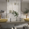 Baño con revestimiento Tropic White 15x30