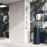 Baño con revestimiento Wabi Sabi Bianco Lapatto 120x120