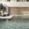 Piscina con pavimento Wabi Sabi Stru Bianco Antideslizante 60x120