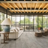 Interior con Pavimento Cementum20 Nickel Antideslizante 120x120