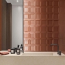 Baño con Revestimiento Bliss Square 3D Brick 30x90