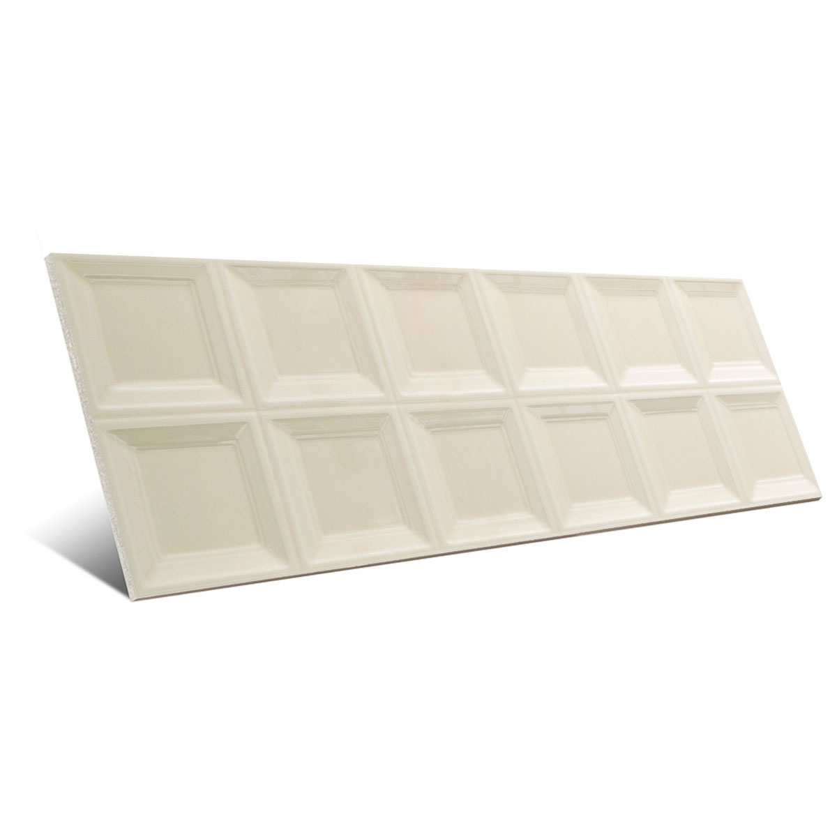 Bliss Square 3D Cream 30x90 (Caja 1.35m2)