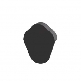 Tampão Lateral Direito Brittany 2 Preto Natural 6x25x27 cm (Preço por peça)