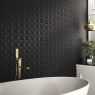 Baño con Revestimiento Delta Negro 33x33