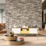Sala con Revestimiento Driftwood Walnut 31x56
