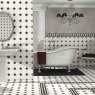 Baño con pavimento Oxford Negro Esquina 33x33