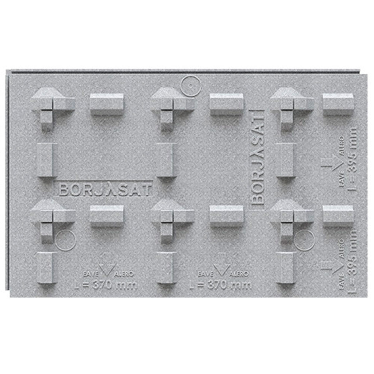 Panel Aislante BORJASAT 140mm Pasos 370 y 395 (Caja 28 unidades)