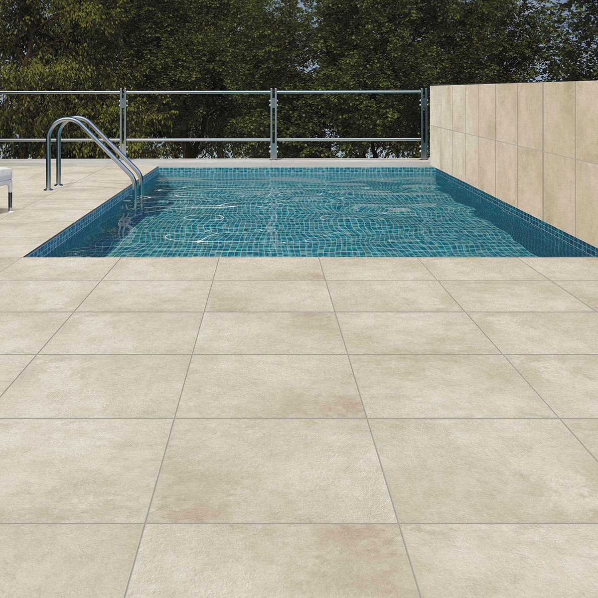 Exterior con pavimento Area Beige Antideslizante 60x60