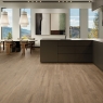 Interior con pavimento Rovere Ombre Nature 20x120