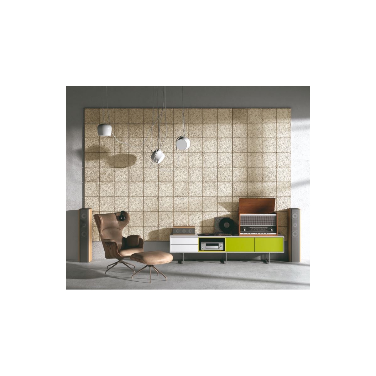 Maydisa Legnomuro Medium Gray Synthetic Panel 29x29