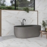 Baño con pavimento Vogue Bianco 60x60
