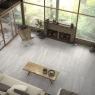 Interior con pavimento Burlington Grey 60x120