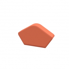 Universal Angular Red Side Plug 8.5x28.5x12.5 cm (Price per piece)