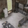Cocina con pavimento Valley Smoke 60x120