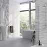 Baño con revestimiento Sunset Relieve White 31,6x60,8