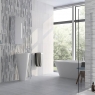 Baño con revestimiento Sunset Relieve Grey 31,6x60,8