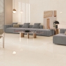 Interior con pavimento Serenity Cream 120x120