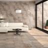 Interior con pavimento y revestimiento Eifel Beige 31.6x60.8