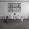 Interior con pavimento Eternal Stone Graphite 100x100