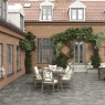 Exterior con pavimento Eternal Stone Graphite Antideslizante 100x100x2 (Caja 1m2)