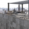 Exterior con revestimiento Eternal Stone Dark Antideslizante 100x100x2