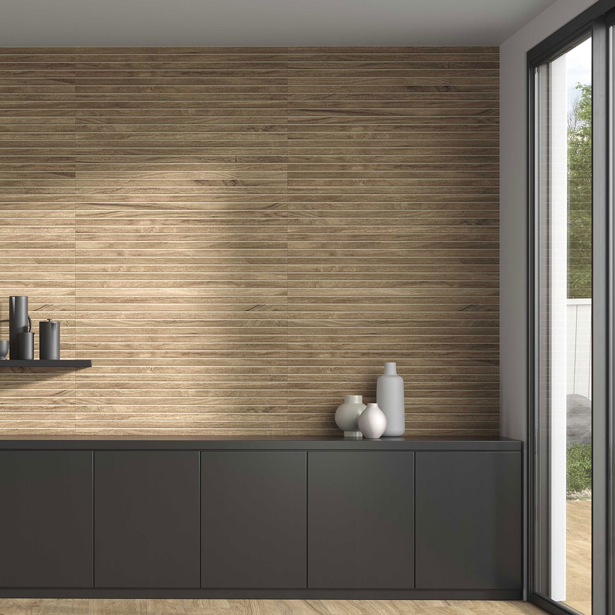 Interior con revestimiento Hannover Dorian Oak 33x100