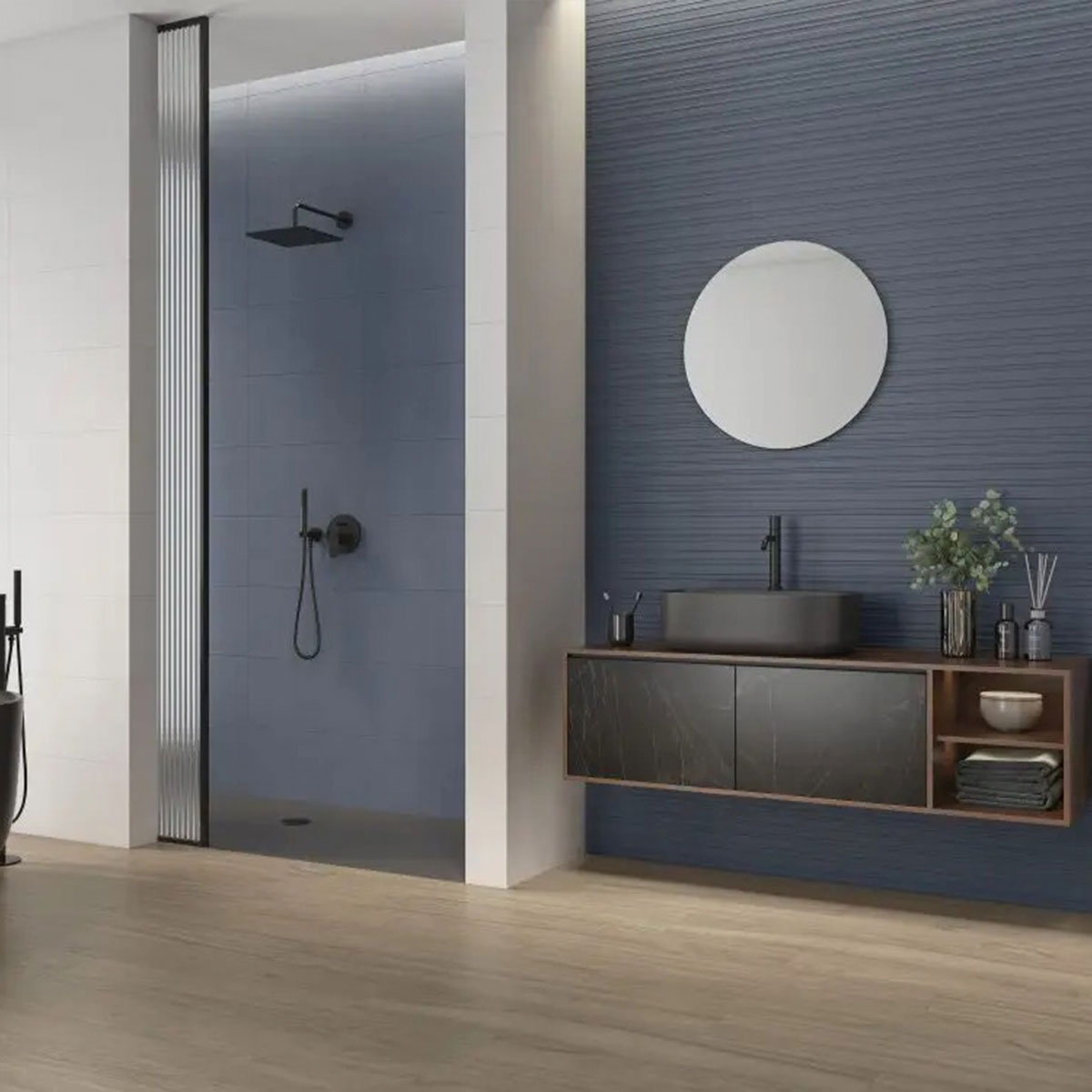Baño con revestimiento Paradiso White 30x60 (Caja 1,44m2)