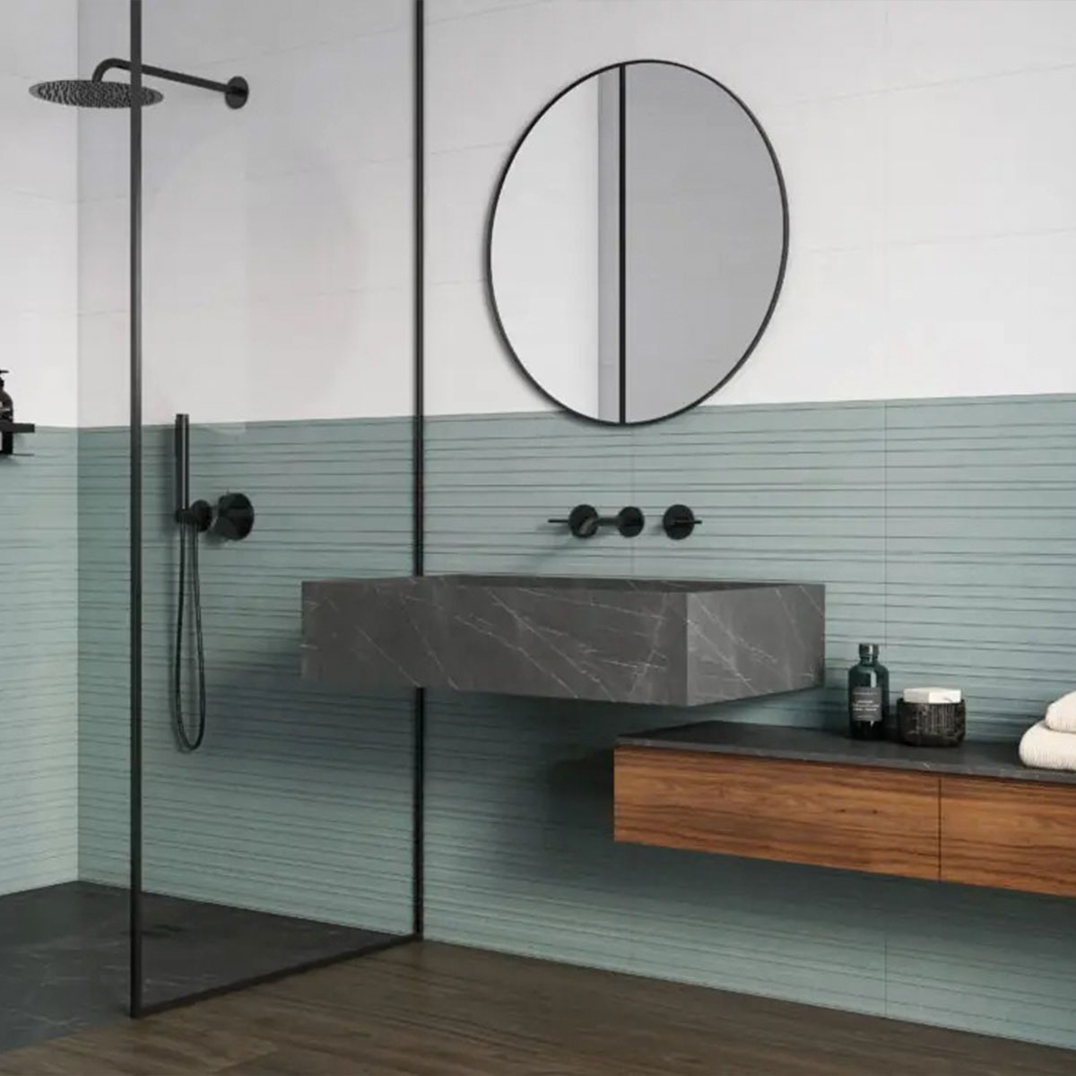 Baño con revestimiento Paradiso White 30x60
