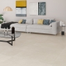 Interior con pavimento Happy Ivory 60x120