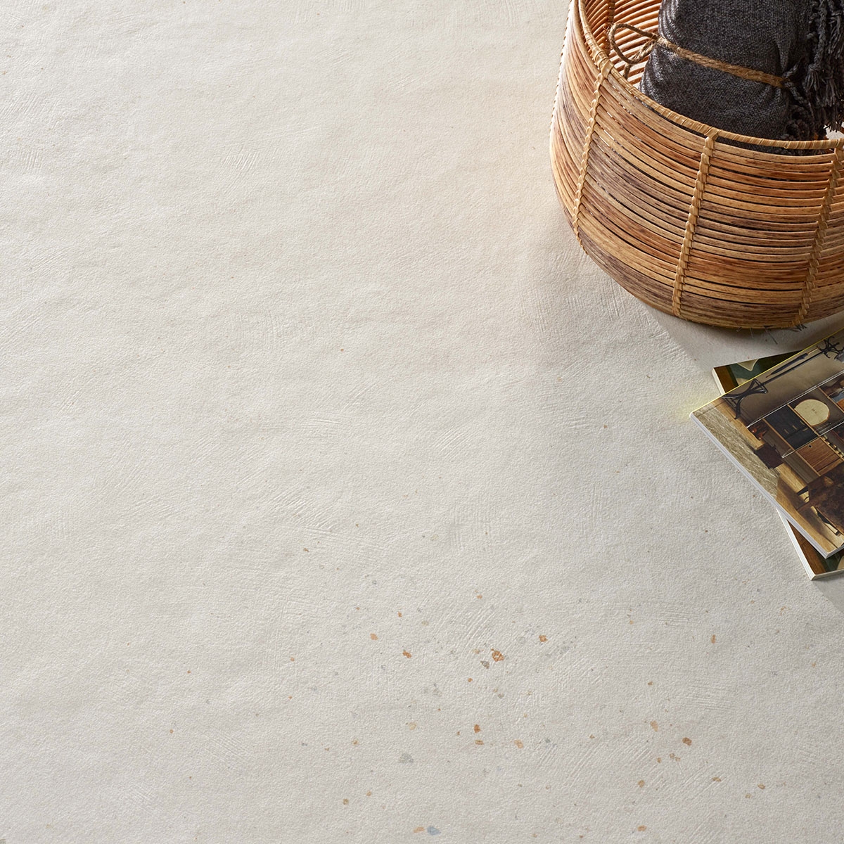 Ambiente con pavimento Happy White 100x100