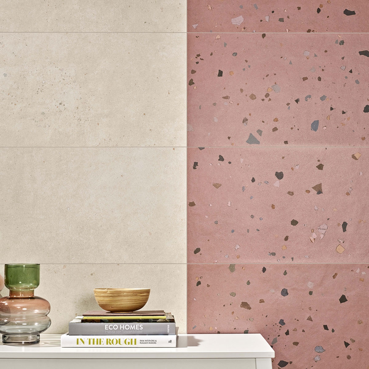 Interior con revestimiento Happy Ivory 33x100