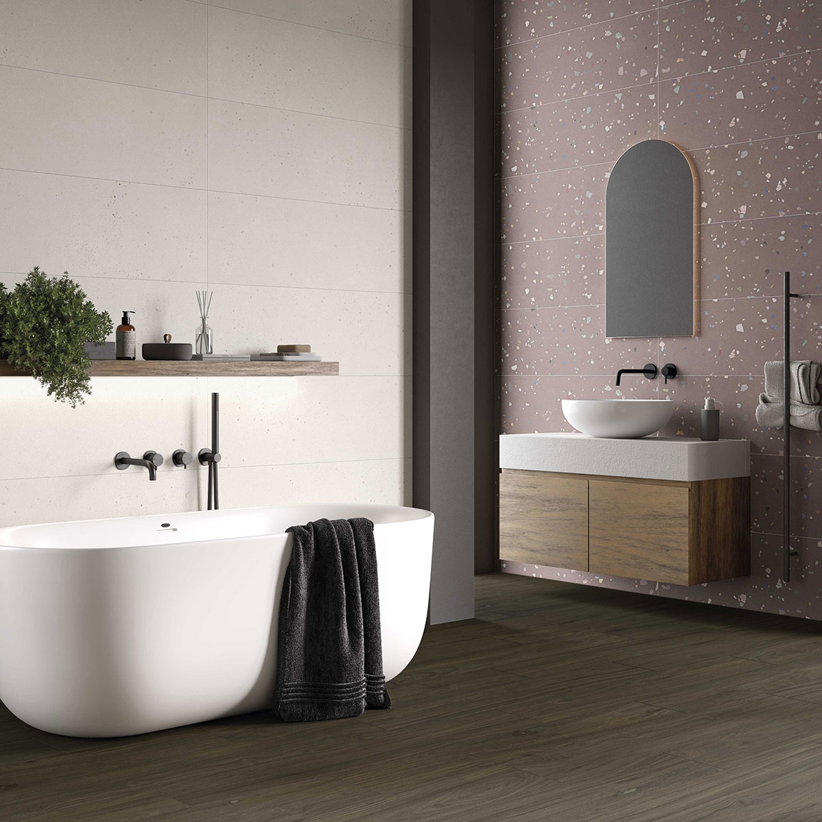 Baño con revestimiento Happy Ivory 33x100