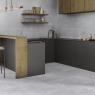 Interior con pavimento Hardblue Grey 60x60