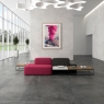 Sala con Pavimento Ground Marengo 120x120
