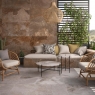 Terraza con Revestimiento Borba Óxido 60x120
