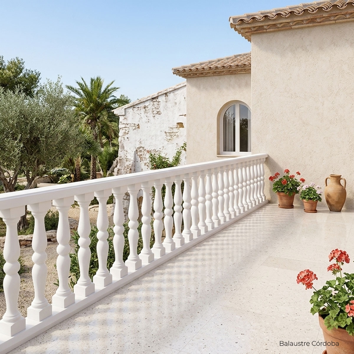 Balustrade préfabriquée Cordoba au mètre linéaire