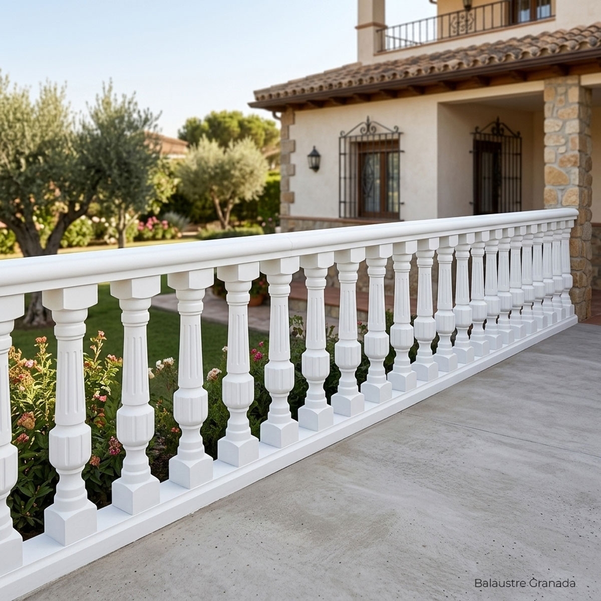 Balustrade préfabriquée Granada au mètre linéaire